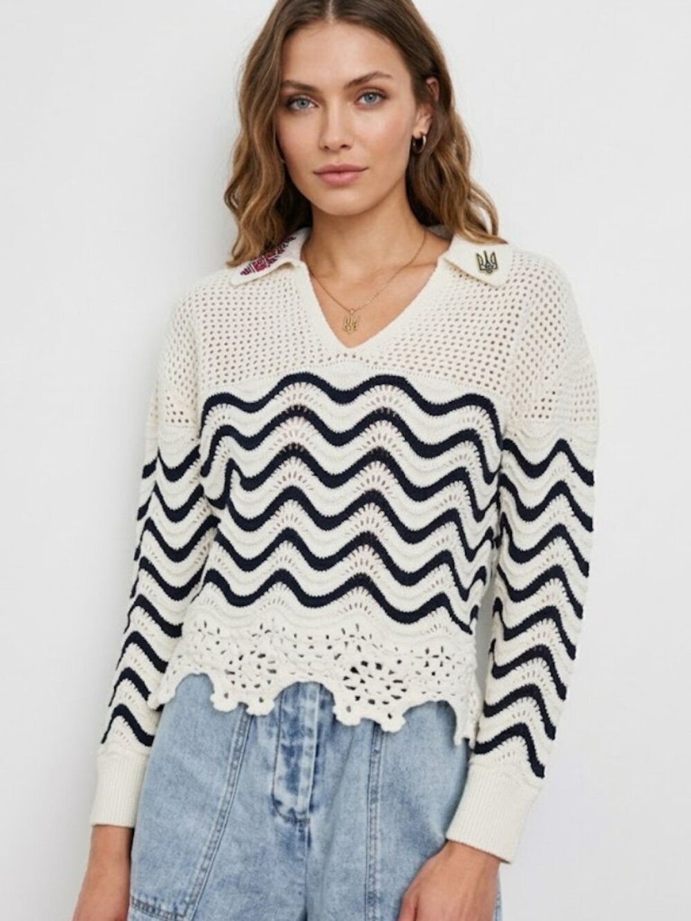 Rails Louise Sweater in Wave Stripe